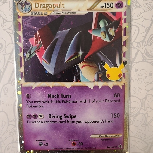 Pokemon Other - Dragapult SWSH132 Pokemon TCG Holo Rare